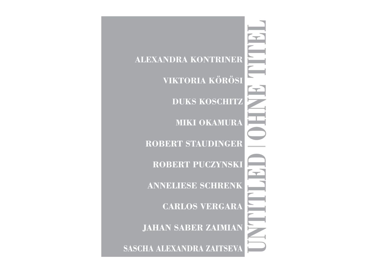 Ausschnitt aus der Einladung zur Ausstellung "UNTITLED" (© NÖ Dokumentationszentrum für Moderne Kunst)